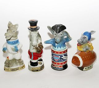 Donkey/Democratic Liquor Bottles