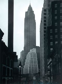 Todd Webb, Am. 1905-2000, "From Fulton Street El Station, New York" 1946, Vintage gelatin silver print, unframed