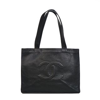 Chanel Black Caviar CC Shoulder Bag