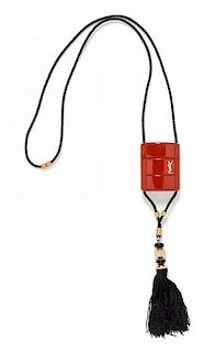 An Yves Saint Laurent Perfume Bottle Necklace,