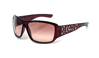 * A Pair of Christian Dior Brown and Pink Sunglasses,