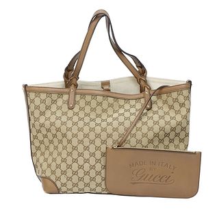Gucci Craft Monogram Tote Bag with Pochette