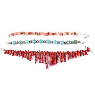Coral and Turquoise Necklaces