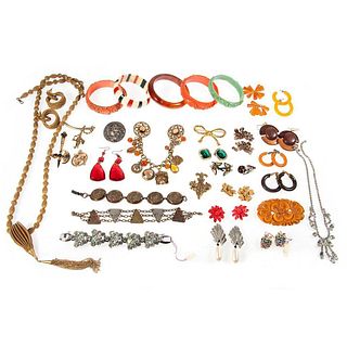 Assorted collection of vintage and costume jewelry