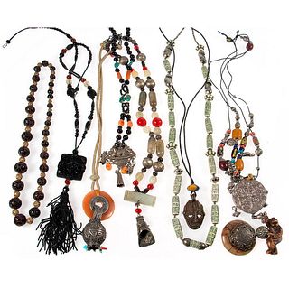 Collection of ethnic and Chinese jewelry