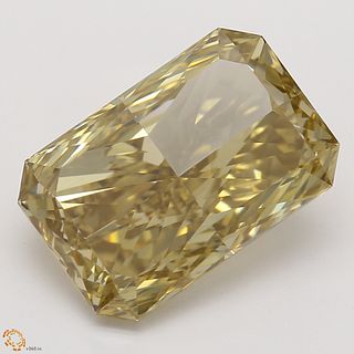 3.10 ct, Natural Fancy Brown Yellow Even Color, VVS1, Radiant cut Diamond (GIA Graded), Unmounted, Appraised Value: $35,900 