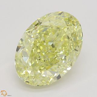 2.09 ct, Natural Fancy Yellow Even Color, VVS1, Oval cut Diamond (GIA Graded), Unmounted, Appraised Value: $33,700 