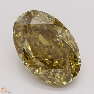 3.28 ct, Natural Fancy Deep Brown Yellow Even Color, VVS2, Oval cut Diamond (GIA Graded), Unmounted, Appraised Value: $36,000 
