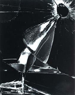Brett Weston, Am. 1911-1993, Cracked Glass, 1978, Gelatin silver print, mounted, matted