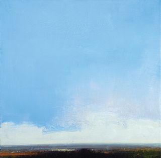 Eric Aho, Am. b. 1966, "The Sky on September 21st" 1999, Oil on canvas, framed
