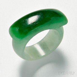 Jadeite Saddle Ring