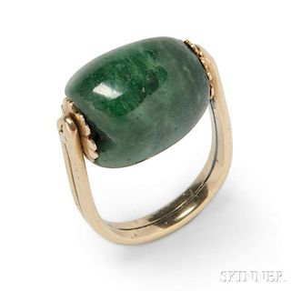 14kt Gold and Hardstone Bead Ring