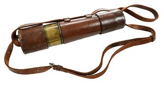 Brass Telescope in Leather Carrying Case
