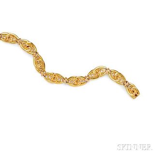 14kt Bicolor Gold Bracelet