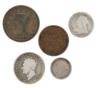 Assorted Coins and Currency 