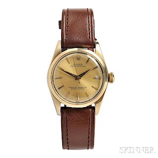 Gentleman's Gold and Stainless Steel "Oyster Perpetual" Wristwatch, Rolex