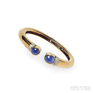 18kt Gold, Sapphire, and Diamond Bracelet, David Webb