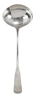 Baltimore Coin Silver Ladle, I & R Monteith