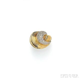 14kt Gold and Diamond Turban Ring