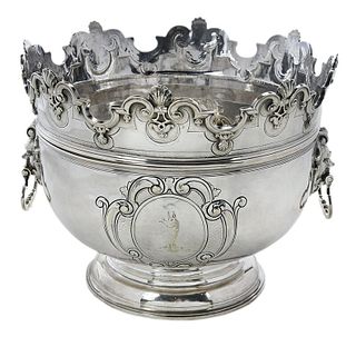 Queen Anne English Silver Monteith Bowl