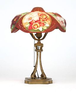 A Pairpoint Oxford puffy table lamp
