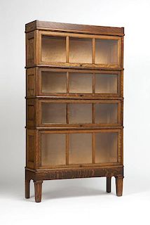 A Macey Furniture Co oak bookcase