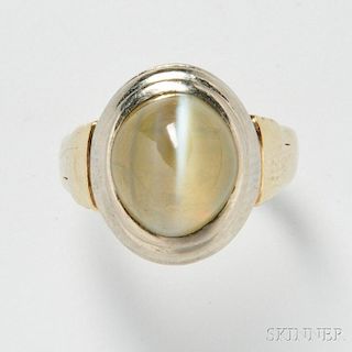 14kt Gold and Cat's-eye Chrysoberyl Ring
