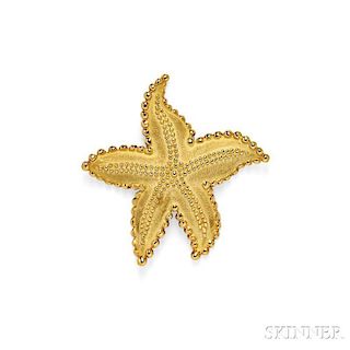 18kt Gold Starfish Brooch, Tiffany & Co.