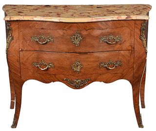 Louis XV Style Marble Top Commode