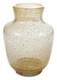 Art Glass Vase Signed Daum