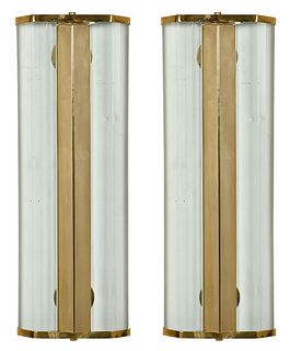 Pair of Large Sconces Attributed to Fontana Arte