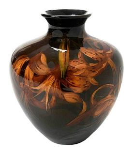 Rookwood Tiger Lily Vase