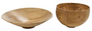 Bob Stocksdale, Two Turned Wooden Bowls