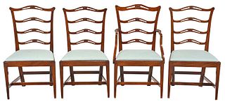 Rare Set Savannah Georgia Federal Dining Chairs