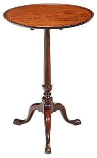 Chippendale Mahogany Dish Top Candlestand