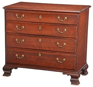 American Chippendale Cherry Chest of Drawers
