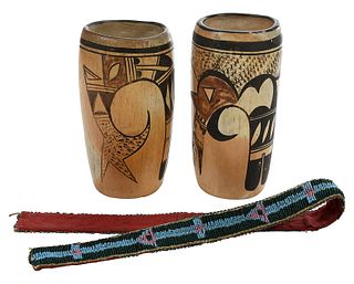 Pair Hopi Polychrome Jars