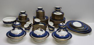 Large Wedgwood "Swinburne Blue" Porcelain Service