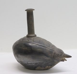 A Bird Form Blackware Whistle