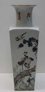 Large Chinese Enamel Decorated Porcelain Vase.