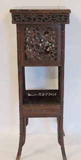 Antique Chinese Hardwood Finely Carved Stand.