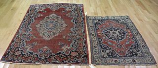 2 Antique And Finely Hand Woven Carpets