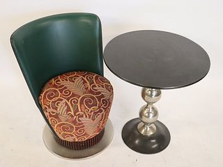 Art Deco Laminate Chair Together With A Table