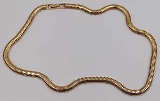 JEWELRY. 14kt Gold Tuboga Chain Necklace.