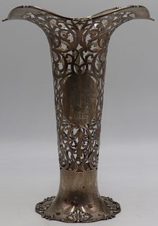 STERLING. Reed & Barton Sterling Trumpet Vase.