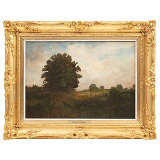 HENRI JOSEPH HARPIGNIES FRANCE, 19TH CENTURY PAISAJE CAMPIRANO Signed Oil on canvas Conservation details 13.7 x 19.6" (35 x 50 cm)