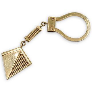 Italian 14k Gold Keychain