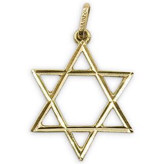 14k Gold Judaica Star Pendant