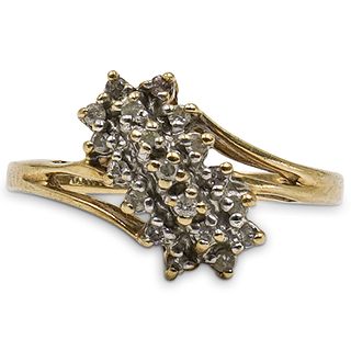 10k Gold and Diamond Ring