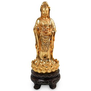 Standing Buddha Gilt Sculpture